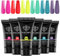 Modelones Polygel Acrigel per Unghie, 6 Colori Poly gel per Unghie UV LED Gel a Lunga Durata, Kit Ricostruzione Unghie Gel Completo per Nail Art Estensione Set