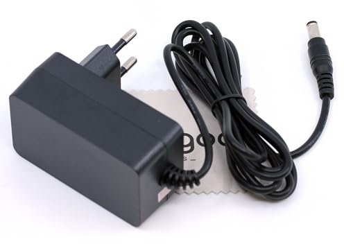 Ladegerät passend für Bosch Athlet BBH73260K BBH73275 BBH7PET BBH7SIL BBH87POW1 BCH73PET BCH7ATH32K BCH87POW1 (Ersetzt 10004537) Ladekabel Akku-Staubsauger mit mungoo Displayputztuch