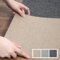 uyoyous 12 Stück 1m² Teppichfliesen 30x30cm selbstliegend, Verschleißfester Teppichboden mit hochwertigem Frottee, Rutschfest und antiklassisch Teppich Bodenbelag für Haus & Büro (Leichtes Curry)