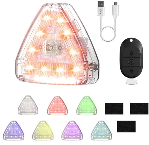 Craznick Drone Strobe Light Flash Rechargable Flash Led Lamp with Remote Control Anti-Collision Lights for DJI NEO/Mini 4K/AVATA 2/Mini 4 Pro/3 Pro/Mavic 3/Air 3/Air 3S Night Flying Drone Accessory