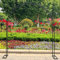 Arche Jardin Aluminium Largeur, Arche À Rosiers Métal, Filet À Plantes Grimpantes, Filet de Treillis, pour Récolte de Concombres, Légume, Vignes, Plantes Grimpantes,240x220x40CM