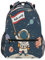 Mnsruu Sonnensystem Astronaut Planet Hello World Rucksack Tagesrucksack Schultasche Reise Schultertasche für Studenten Jungen Mädchen, mehrfarbig, L