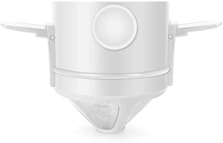 BaoFufc Pour Over Kaffeefilter, wiederverwendbarer Kaffee-Tropfer, Kegel, papierlose Kaffeemaschine für Reisen, Camping, Büro, Übergießen, Kaffee-Dripper aus Edelstahl, faltbar