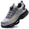 Zapatos de Seguridad para Hombre Mujer Zapatillas Ligeros Calzado Trabajo Comodo Antideslizante con Puntera de Acero Grey 42 EU