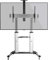 RICOO TV Ständer Rollbar Höhenverstellbar für 55-110 Zoll Stand-Halterung Mobil FS0610 Smart OLED Curved Fernseher Standfuß Wagen mit Rollen Fernsehhalterung bis 100 Kg & VESA 1000 (900) x 600mm