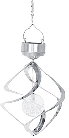 Lampes Solaires Suspendues à LED à Couleur Changeante pour Extérieur Lampes Solaires étanches Carillons éoliens Solaires en Acier Inoxydable pour Décoration de Jardin Extérieur