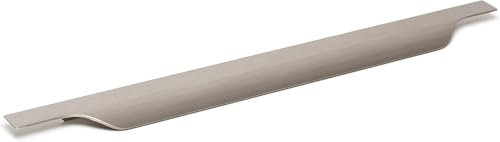 1 Stück Schrankgriffe Versteckte Griffe Verdeckt Gebürstetes Nickel Türgriffe Küche Griffleiste Aluminium Möbelgriffe Küchengriffe Schubladengriffe Verdeckt (400 mm,Edelstahl)
