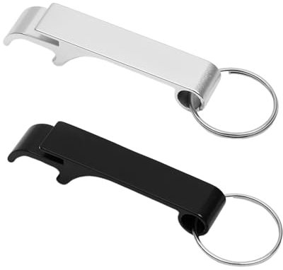 2 Stück Flaschenöffner Schlüsselanhänger,Klein Schlüsselanhänger Flaschenöffner,Flat Multifunktionales Flaschenöffner,Bottle Opener,Beer Bieröffner Schlüsselanhänger,Bier öffner,Bierflaschenöffner