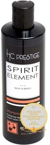 HC Prestige Shampoing Réparateur Be Strong – Cheveux Très Secs & Abîmés – Huile d’Argan, Figue de Barbarie – Sans Sulfate, Silicone – 96% Naturel – Professionnel, Made in France – 300ml