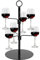 2 Tier Metal Champagne Tower Stand with 6 Holders Cocktail Drinks Tree Display Stand for Wine Glasses Drink Cups Perfect for Beverage Cocktails Martini Margarita Ideal for Bar Party Display