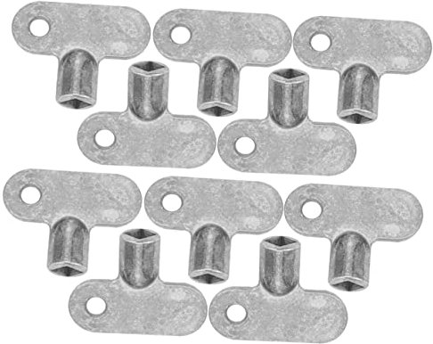 NUOBESTY 10stücke Heizkörperschlüssel Wasserschlüssel Gasschlüssel Heizkörperschlüssel Mehrzweckschlüssel Entlüftungsschlüssel Heizkörper Loch Schlüssel Sanitär Zinklegierung