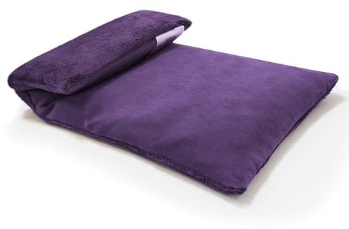 UNCN Wheat Bags Microwavable with Washable Cover | Microwave Heat Pad for Back Pain Relief 32×17 CM | Heat Pads for Muscle Cramps Menstrual Joints Relief (Deep Purple)