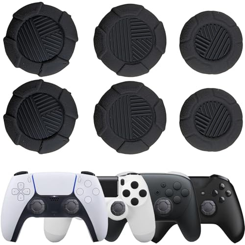 STAY GENT FPS Joystick Kappen für PS5 - Thumbstick Controller Kappen für PS4 PS5 Xbox Switch Pro Zubehör Set Controller Sticks Thumb Grips an Hilfe mit Ziel & Verbesserter Komfort Genauigkeit, 6 Stück