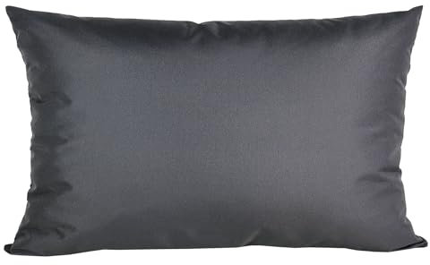 JACK 40x60cm Outdoor Lounge Kissen Dekokissen inkl. XXL-Füllung Wasserabweisend Sitzkissen Garten Stuhl Lotus Effekt, Farbe:Anthrazit
