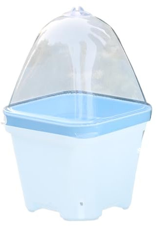 Cupola Di Umidità Per Piantine - Cupola Trasparente per Protezione Piante - 10 Vasi Vivaio Mini con Coperchio Termoisolante per Coltivazione Piante Grasse Giardino Idratante Antipioggia Interno ed Est
