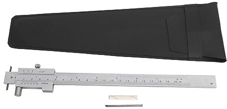 Parallel-Kreuz-Messschieber, Messschieber, Streichmaß, Markierungswerkzeug aus Edelstahl und Hartmetall, 0–200 mm, metrische und imperiale Ablesung zum Messen und Ritzen von