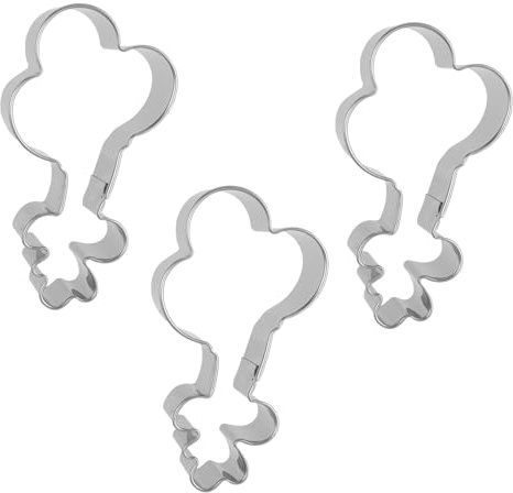 lasuroa 3 Stk Ballon Ausstechformen, 8cm Edelstahl Luftballon Ausstechform Waschbarer Keksformer Backutensil für Teig Brot Käse