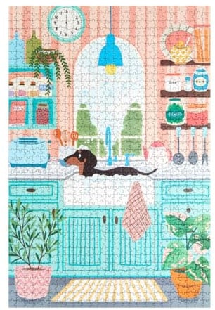 Balvi Puzzle Bubble Bath Kunst in 1000 Teilen von der Illustratorin Yuna Moona Karton