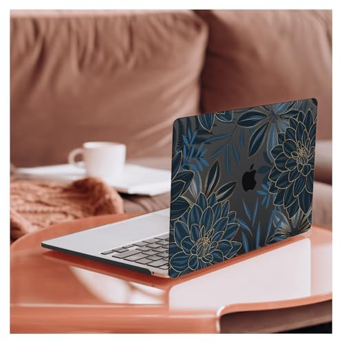 HLAAJJX Hülle für MacBook Air 13 Zoll 2010-2017 Freisetzung Modell A1466 A1369,Nicht für MacBook Air M1 13 Zoll,Ultradünne Plastik Schutzhülle Hardase,Chrysanthemen