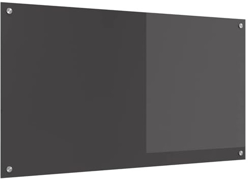Mokuyary Kitchen Backsplash Dark Grey 110 x 60 cm Tempered Glass Splashbacks for Cookers, multiple sized kitchen splashbacks for walls