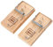 Pest-Stop Little Nipper Mouse Trap - Super Strength Wooden Traps for Indoors - Durable Reusable Snap Traps - Mice Trap for Rodent Control - Mousetraps for Home and Office - Pack of 2
