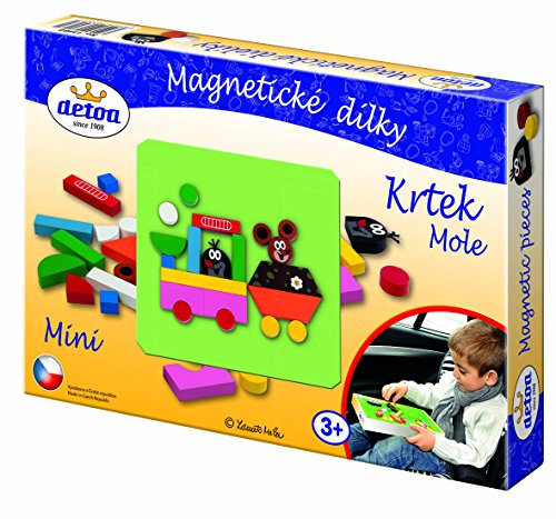 DETOA 13886 Magnetisches Legespiel Maulwurf Mini, grün, normal