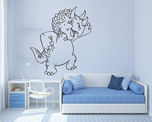Wandtattoo fürs Kinderzimmer, 72460-58x80cm~ Dinosaurier, Dino ~ Wandaufkleber für Kinder, Aufkleber für die Wand, Tapetensticker aus Markenfolie, 32 Farben wählbar