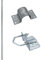 SkyRevolt 2m Antennenmast SR-48 Stahl Ø 48 mm Satmast verzinkt + Mastfuss + Mastschelle Stahl