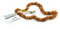 PetLove Bernsteinkette Hund • 100% Baltischer Bernstein • Halsband für Hunde & Katze • Länge: 55cm
