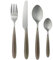 Brandani 54524, set 16 posate tortora acciaio inox, per 4 persone