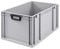 aidB Transportbox NextGen Portable Duo Eurobox mit handlichen Koffergriffen 600x400x320 mm, Transportkoffer mit Griffen