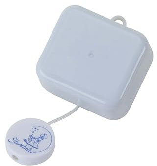 Sterntaler Spielwerk O du lieber Augustin, Geeignet ab der Geburt, 5,5 x 5,5 x 3 cm, Weiß