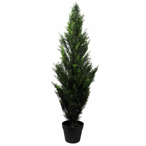 Leaf Artificial Cedar Topiary Tree Cypress Realistic