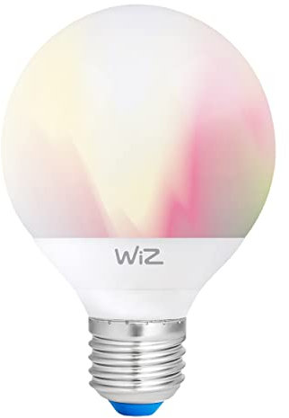 WiZ Smarthome LED Lampe, WLAN. Alexa, Google, 1055lm, 2200-6500K, 25.000h, E27, weiss