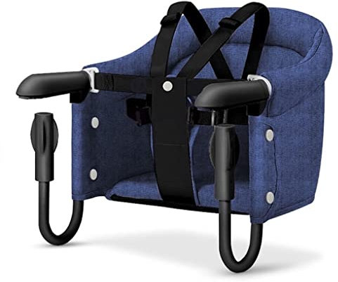 Humpy Dumpy Faltbar Babysitz | Baby Tischsitz | Baby Hochstuhl | Kinder Hochstuhl | Sitzerhöhung für zu Hause und Unterwegs mit Transporttasche | Reisestuhl für baby und Kinder (Blau)