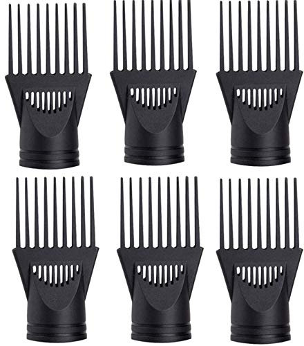 6 Stück Haartrockner Diffusor Fön Kammaufsatz Haartrockner Kammaufsatz Professioneller Fön Föhn Konzentrator Salon Für Lockiges, Feines, Welliges Haar, zum Glätten Entwirrung Feines, lockiges