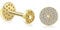 14K Massiv Gold Pavé Piercing Minimalistische Tragus Piercing Gold Stud Piercing Ohrstecker Ohrpiercing Pavé Ohrstecker (6, 14 Karat (585) Gelbgold)