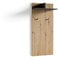 byLIVING Wandpaneele Ben/Garderobe Artisan Eiche-Optik hell-braun mit Zwei Kleiderhaken und Hutablage/Flurgarderobe für die Wand/B 60, H 136, T 27 cm