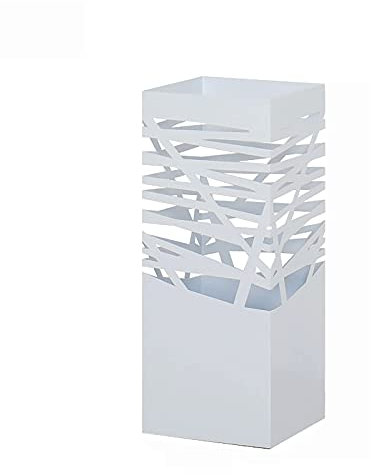 MFLASMF Metal Umbrella Stand, Square Umbrella Holder, Cast Iron Walking Stick, for Home Office Decoration 7.9 * 7.9 * 19.3in
