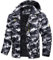 TACVASEN Herren Warme Skijacke Gefütterte Winterjacke Wasserabweisende mit Abnehmbarer Kapuzen (S, Schwarz-Camo)