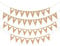 ecooe Vintage Frisch Verheiratet Banner Just Married Girlande Dekoration für Hochzeit Brautdusche romantische Wimpelkette Hochzeit Deko mit 19Stk Buchstaben, 21Stk kleiner Herzen und 2Stk 3M Jute Seil