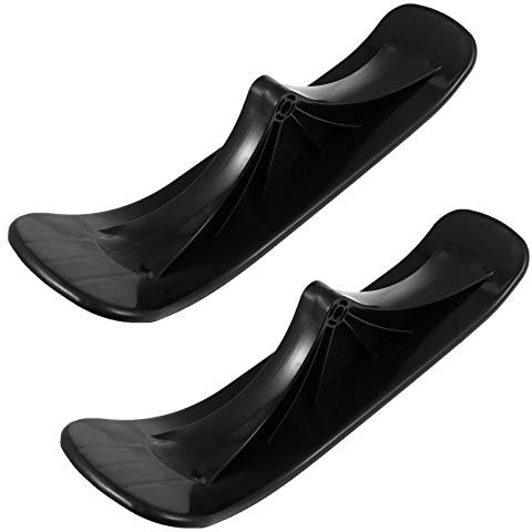 Sewroro 2Pcs Snow Scooter Ski Schlitten Schnee Schlitten Ski- Roller- Konvertierung Set 2- IN- 1- Roller Und Schneeschlitten Ski- Befestigung für Skate- Board- Roller- Teile