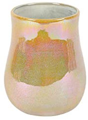 Rasteli Vase-Blumenvase Curry-Gelb D 14 cm H 18 cm