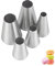 Large Round Piping Nozzles,Piping Nozzle Set for Macarons,Round Frosting Tips Cream Icing Nozzles for Cupcakes Cookies Cake Baking Supplies,5 Pcs