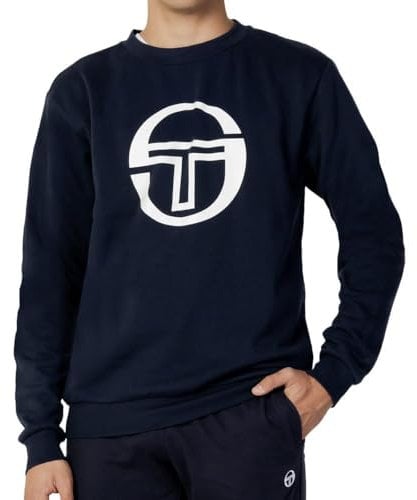 Sergio Tacchini Herren-Sweatshirt, Marineblau, Crew Stadion, marine, L