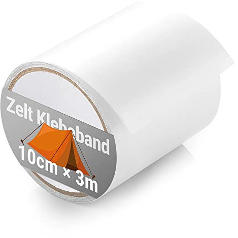 ecooe Zelt Klebeband 3M x 10CM Zelt Klebebänder Reparaturband Transparent wasserdichte Professionell geeignet für PVC-beschichtetes Markisen Sonnenschirm Pavillon Partyzelt Flicken