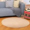 Dekorist Jute Teppich Rund, Boho und Ethno Look Wohnzimmer Teppich, Schlafzimmer, Ankleidezimmer, im Flur oder Esszimmer, Dekorativer Juteteppich Galeras 120 cm, Standard, Natural Beige