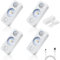 NIEGNOWOO LED Motion Sensor Puck Lights, Rechargeable Cabinet Lights, Stick on Wireless LED Night Light for Closet, Drawer, Shelf, Under Cabinet, Warm White 4Pack, USB Charging Cord Included