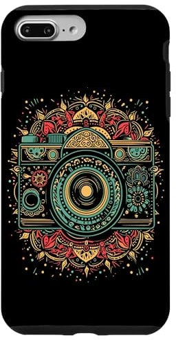Coque pour iPhone 7 Plus/8 Plus Appareil photo Mandala Photographe Amoureux