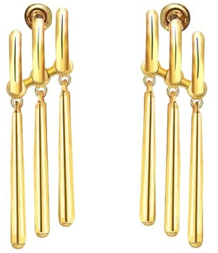 Zorro Ohrringe, Zorro Schmuck, One Piece Ohrringe, Zoro Ohrringes Edelstahl, Zorros Earrings Gold, Cosplay Schmuck, Zorros Kostüm für Ones Pieces Cosplay